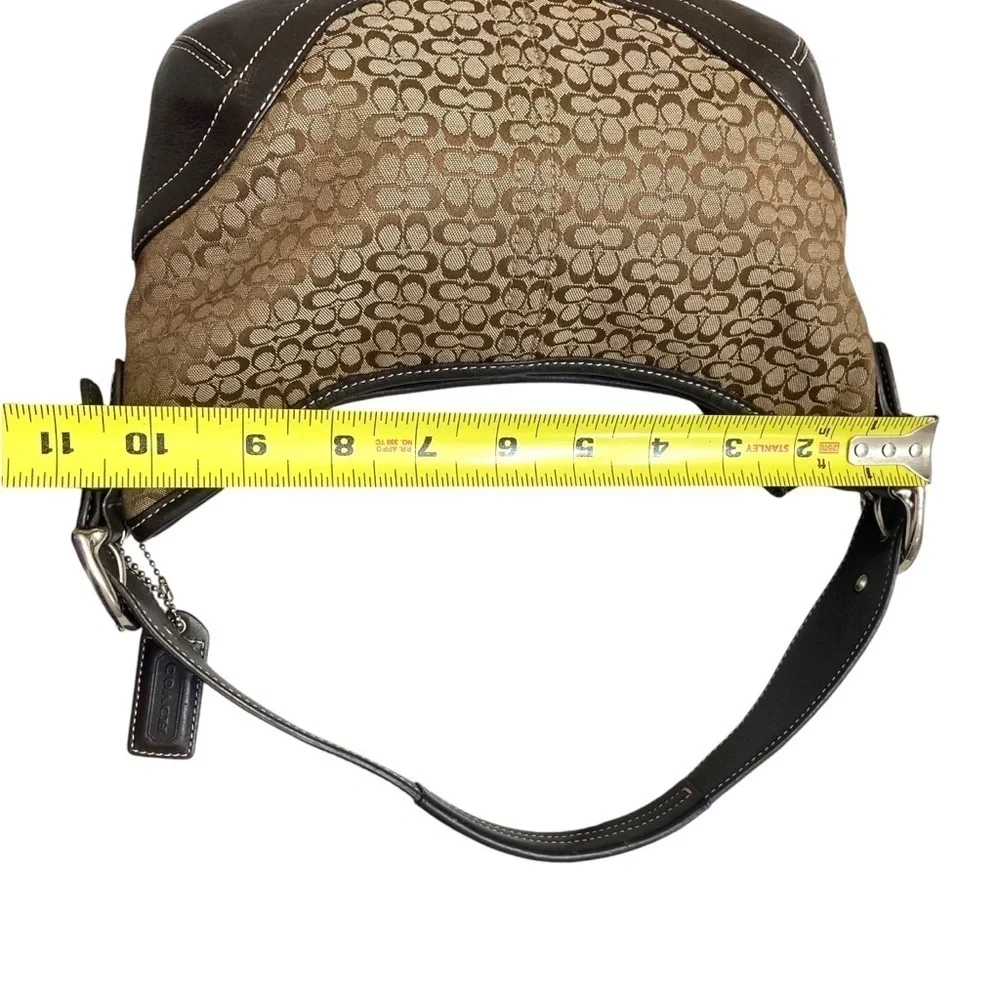 Coach vintage y2k 6351 brown signature mini soho hobo bag